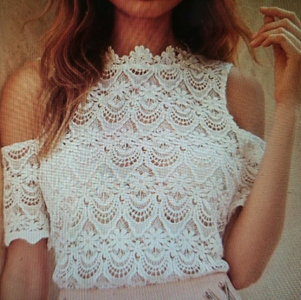 Lipsy lace cold shoulder top